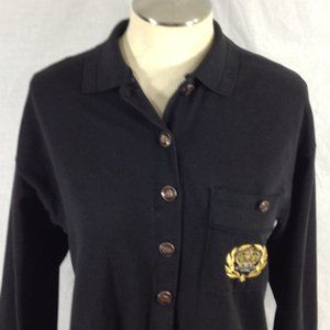 Melbourne Element Womens Black Cardigan Sz Small Lightweight